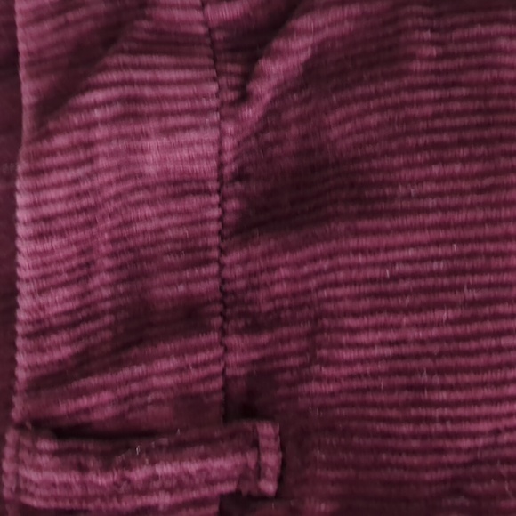Burgundy High-Rise Wide Leg Corduroy Pants - Picture 3 of 4